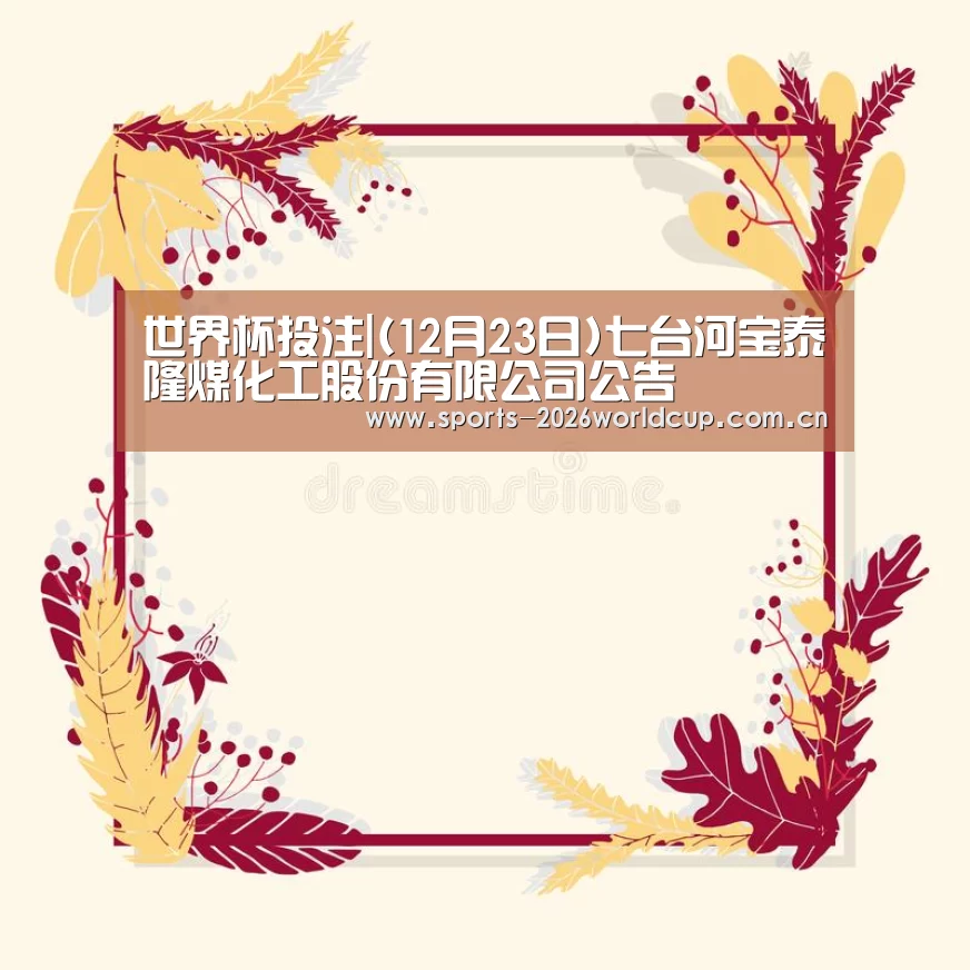 世界杯投注|(12月23日)七台河宝泰隆煤化工股份有限公司公告(图2) 世界杯投注